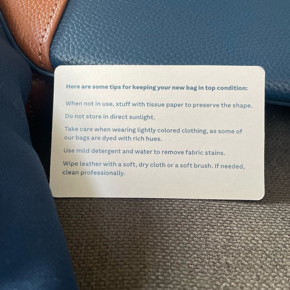 NWT Cole Haan Grand Ambition Convertible Backpack, Bright Blue - Picture 9 of 16